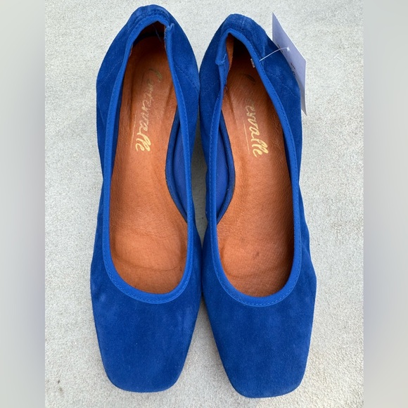 L’intervalle ballet mini heel blue suede and leather with square toe size EU 39 - Picture 4 of 10